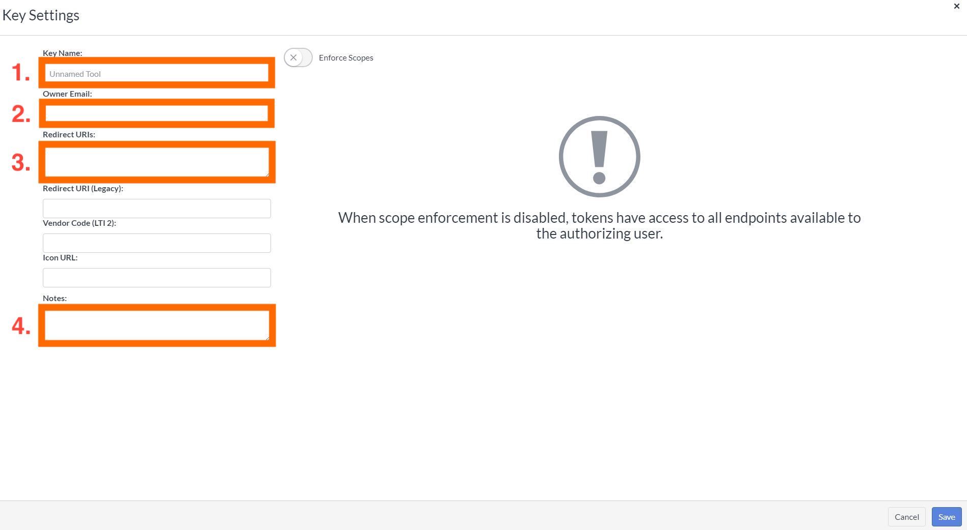 How to add a TalentIntegrated Developer Key through Canvas (Canvas